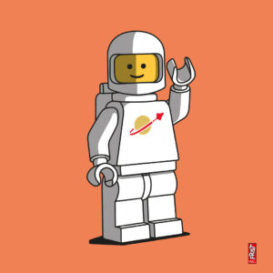 Lego Astronaut · Neue Klare Linie