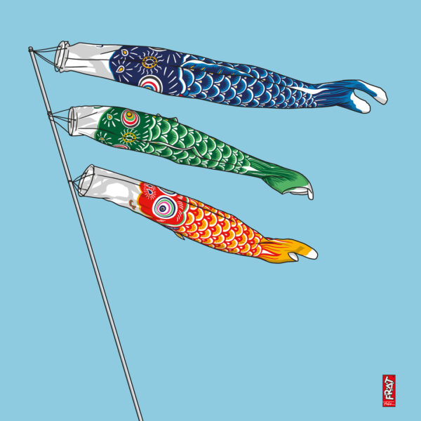 Japanese Koi paper kite · Neue Klare Linie