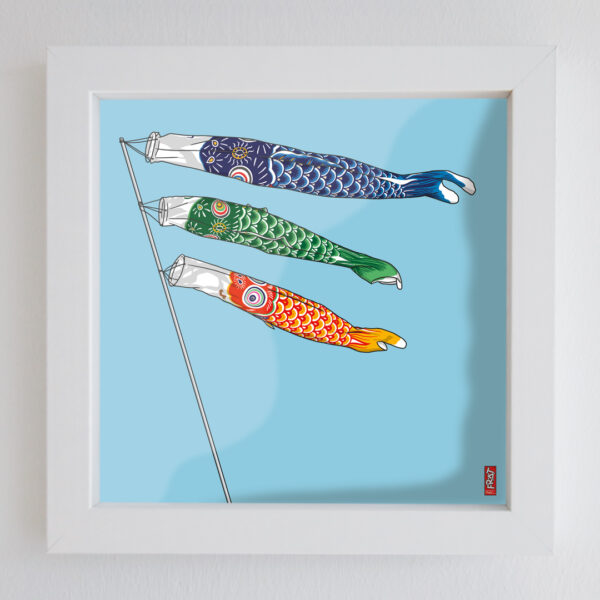 Japanese Koi paper kite · Neue Klare Linie